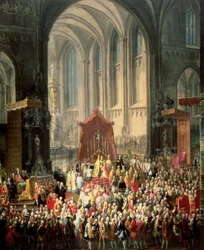 The Coronation of Joseph II as Emperor of Germany in Frankfurt Cathedral